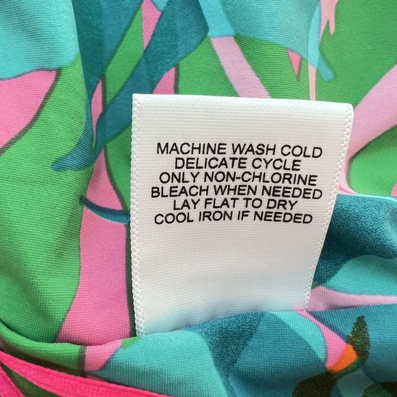 NEW! JUICY COUTURE Tropical Palm Print Zip Crop Top, Size XS - Picture 12 of 15